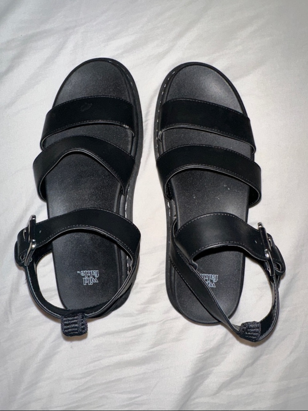 Wild Fable Black Strap Buckle Sandals